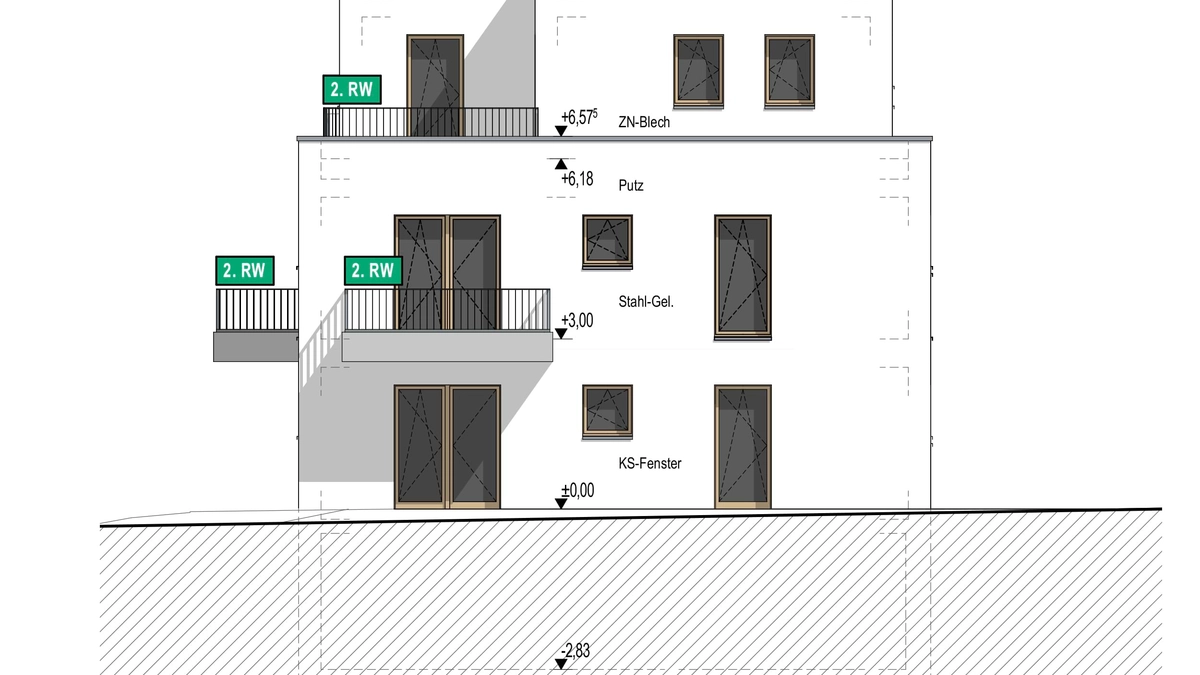 Neubau Mehrfamilienhaus Plan